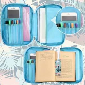 Estuche para Libros de Lona con Diseño Floral, Bolsa para Lápices de Iglesia, Funda para Biblia con Cremallera, Muestra Gratuita - Product Image 5