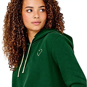 Oversize drop shoulder hoodie <b>100</b>% cotton long sleeve hoodie New arrival women's sweatshirt - Product Image 6