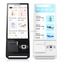 Ordinateur tout-en-un de bureau 15,6 pouces RK3568 Quad Core 8 Go DDR3 Écran tactile capacitif 10 points LCD Kiosque de paiement en libre-service pour comptoir intérieur
