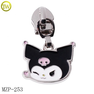 Phong cách ưa thích động vật logo dập nổi kim loại dây kéo puller thẻ tùy chỉnh Túi xách phần cứng cho quần áo làm bằng hợp kim kẽm - Product Image 6