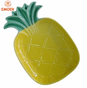Assiette en porcelaine écologique style tropical design nordique pour riz et fruits - Product Image 1