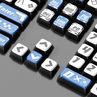 Translucent PBT Dye Sublimation Keycap Set OEM Profile Universal Keycaps for MX Mechanical Keyboard