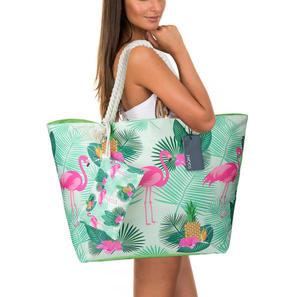 Sacs fourre-tout personnalisés en toile de coton pour la plage, réutilisables pour les courses, sacs fourre-tout vierges à impression intégrale, sacs à main fourre-tout - Product Image 5