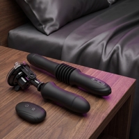 Jouet sexuel féminin, gode télescopique, télécommande sans fil 7M, 45mm, 3 vitesses de pompage, 10 fréquences de vibration, étanche, doux