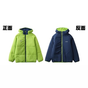 Autumn Winter Double-sided Couple Warm Cotton Spandex Hooded Thick <b>Blazer</b> Jacket with Full Sleeves <b>Button</b>-Up Collar 3D Pattern - Product Image 3