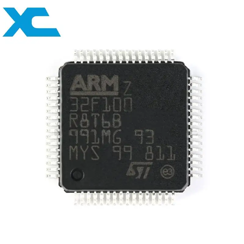 New and Original STM32F100RBT6B LQFP64 MCU Integrateds Circuit Microcontroller chips STM32F100