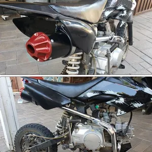 New Dirt Bike hệ thống ống xả 90CC 110cc 125cc 140cc 4 thì CRF50 phong cách off-road xe đạp trang bị thêm/nâng cấp bên phải nhôm - Product Image 6