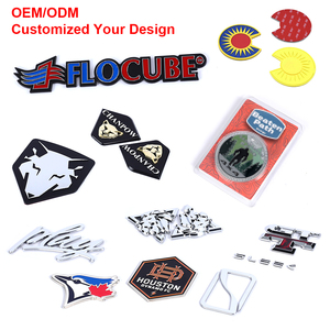 Oem bán buôn tùy chỉnh thiết kế của bạn ABS xe huy hiệu mạ điện Chrome 3D xe huy hiệu biểu tượng với tự dính - Product Image 3