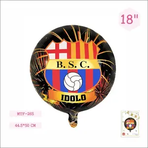 MTF Manufac turing Großhandel 18 Zoll runde Form Fußball Sport aufblasbare Luft oder Helium Luftballons