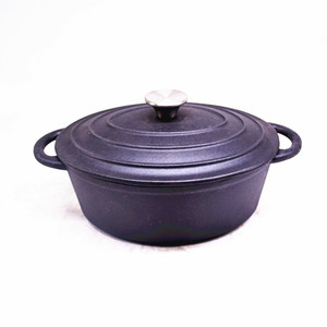 Meilleure vente : Casserole ovale en fonte émaillée avec couvercle - Product Image 2