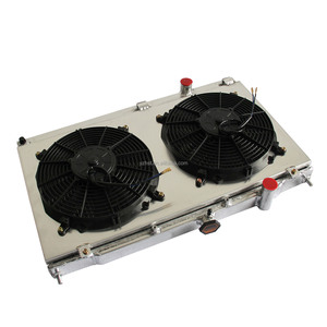 Radiatore di Raffreddamento in Alluminio Completo con Ventola e Copertura per Mitsubishi Lancer <span class=keywords><strong>Evolution</strong></span> 4/5/6 2000- (<span class=keywords><strong>Evolution</strong></span> 9) - Ricambio Auto - Product Image 2