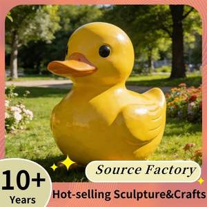 Esculturas de Animales de Dibujos Animados Personalizadas, Modernas y Ecológicas, de Fibra de Vidrio, Patos Amarillos, al Mejor <span class=keywords><strong>Precio</strong></span>, Venta al Por Mayor - Product Image 4