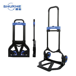 150lbs รถเข็นกระเป๋าเหล็กพับได้สองล้อแบบพกพา - Product Image 1