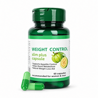 Compléments alimentaires naturels à base de plantes OEM, brûleur de graisse, capsules de perte de poids pour adultes, non destinées aux femmes enceintes, 60 capsules par flacon