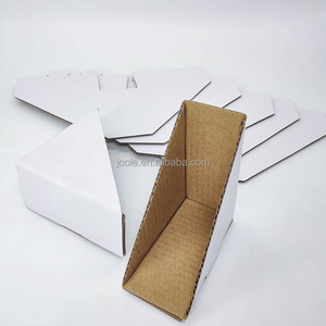Carton blanc ondulé papier triangulaire angle emballage coin protecteur cadre photo oeuvre transport protecteur - Product Image 4