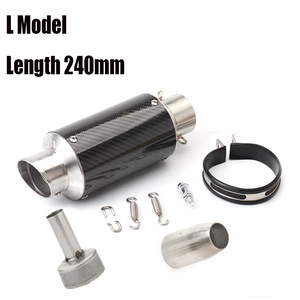 Nouveau silencieux d'échappement de moto en fibre de carbone et acier inoxydable de haute qualité, 13,78 pouces, <span class=keywords><strong>DB</strong></span> <span class=keywords><strong>Killer</strong></span>, pour scooters <span class=keywords><strong>125</strong></span>-1000CC, pièce de rechange - Product Image 3