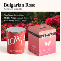 Bougie parfumée artisanale, cire de soja écologique, longue durée, design moderne, pour Noël, anniversaires, mariages ou comme cadeau