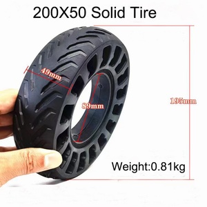 Pneu de scooter électrique miniature de haute qualité de 8 pouces, roue de 200x50, pneu extérieur en caoutchouc alvéolé solide pour véhicule électrique - Product Image 2