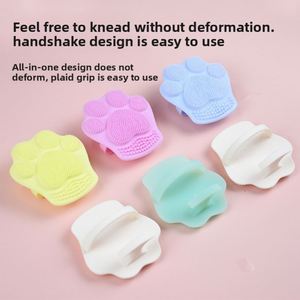 Nuevo cepillo de silicona para lavar la cara con forma de garra de gato, cepillo de pelo suave para limpieza facial profunda, masaje de poros, cepillo de silicona portátil para lavar la cara - Product Image 5