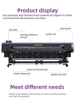 Impresora Eco Solvente de Gran Formato Graphking I3200 de 3.2m con Cabezal de Impresión, Precio Más Económico