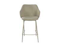 Chaise haute de bar moderne de luxe avec revêtement en tissu et structure métallique, design stable pour salon, chambre ou salle à manger