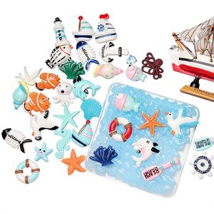 Accessoires en résine thème océan (ancrage, étoile de mer) pour décorations DIY, remplissage de coques de téléphone et slime - Vente en gros fabricant - Product Image 1