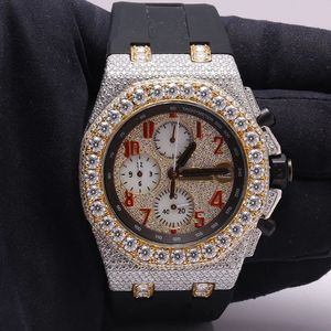 Montre-bracelet pour homme, chronographe analogique à quartz, boîtier rond en acier inoxydable, bracelet en caoutchouc de silicone sportif, modèle BJ-01 - Product Image 6