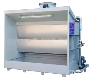water based paint spray booth water curtain paint cabinet for painting waste gas treatment