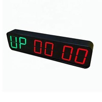 Timer Gym portabel, kategori produk pengukur waktu Fitness LED Digital besar Anti-Vertigo Magnet kuat kendali jarak jauh stopwatch