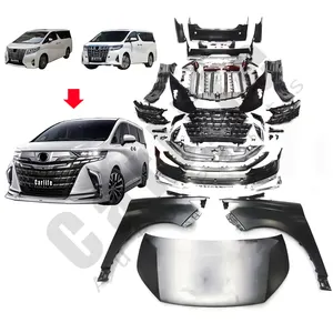 PP material bumpers body Kit for for Toyota Alphard 30/35 SERIES 2015-2022 upgrade to 40 SERIES 2024 modellista.