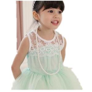 Ropa Infantil al por Mayor, Último Diseño de Moda, Vestido de Hada sin Mangas con Malla para Niñas, de Fabricante Chino - Product Image 1