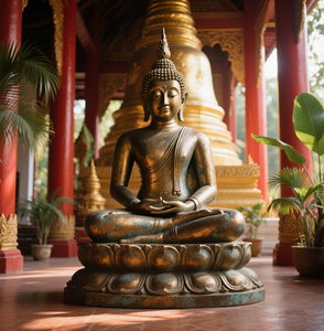 Bức tượng bằng đồng kích thước thật tùy chỉnh của những bức tượng Phật lớn, bao gồm cả những bức tượng của phong cách Thái Lan, Ấn Độ và nepalese. - Product Image 3