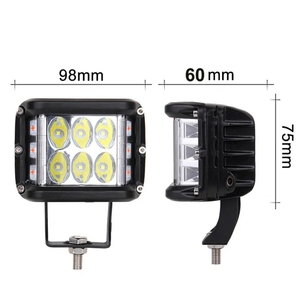 Luz Estroboscópica Blanca Ámbar de Doble Lado de 4 Pulgadas para Todoterreno, Luz Intermitente para Automóvil, Camioneta, Barco, SUV, Luz de Trabajo LED - Product Image 4