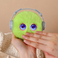 Peluche IA interactive intelligente pour filles, compagnon émotionnel et thérapeutique, avec yeux LED et capteur tactile