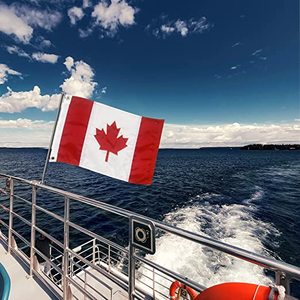 布拉德福德加拿大国旗12x 18英寸户外，户外船用自行车刺绣加拿大国旗 - Product Image 4