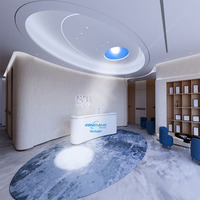 Lumière LED artificielle de soleil d'intérieur Tuya, lumière du ciel artificielle, lumière virtuelle à intensité variable, lumière circadienne, faux panneau lumineux bleu