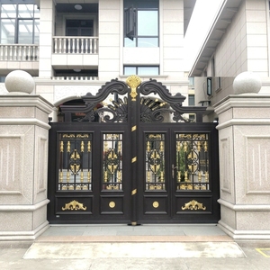 Portail de jardin motorisé en aluminium, ouverture coulissante moderne, gris <span class=keywords><strong>anthracite</strong></span>, sécurisé et personnalisé pour entrée résidentielle - Product Image 4