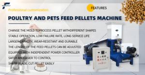 Extrusora de alimento para peces de 200 kg/h, fresadora de 1,5mm, amoladora, mezclador, horno de secado, maquinaria, pescado, gato, perro, tipo seco, máquina de pellets de alimentación - Product Image 2