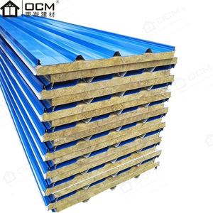 Construcción Materiales <span class=keywords><strong>de</strong></span> construcción Tablero acústico exterior Pared Aislar Techo Precio Paneles sándwich <span class=keywords><strong>de</strong></span> lana <span class=keywords><strong>de</strong></span> roca ignífugos - Product Image 3