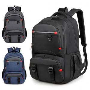 Sac à dos pour ordinateur portable 15,6 pouces avec logo personnalisé, étanche, avec chargeur USB, grand sac à dos pour l'école, le collège, les voyages en plein air, les affaires - Product Image 1