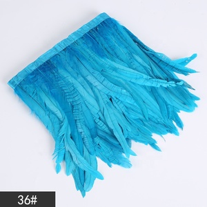 Nhuộm Màu Gà Đuôi 25-30Cm Dậu Lông Trims Fringe Cho Lễ Hội Trang Phục Quần Áo Dresses Mũ - Product Image 6