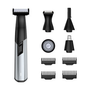 Recortadora de Barba Multifunción 5 en 1, Máquina de Afeitado <span class=keywords><strong>para</strong></span> Hombres, Recortadora de <span class=keywords><strong>Vello</strong></span> Corporal <span class=keywords><strong>para</strong></span> Ingle, Pubis y Partes Íntimas - Product Image 1