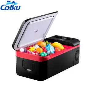 Портативный мини-холодильник Colku, дорожный мини-холодильник для автомобиля, 15 л, 12 В, 24 В