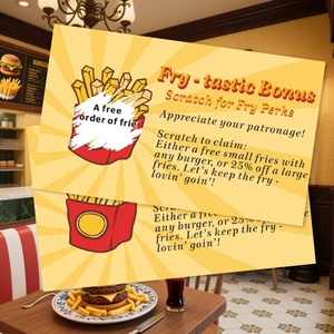 Tarjetas Rasca y Gana al por Mayor, Personalización de Bajo Costo, Recubrimiento UV, Cupones y Premios, Diseño Gratuito, Impresión Digital - Product Image 2