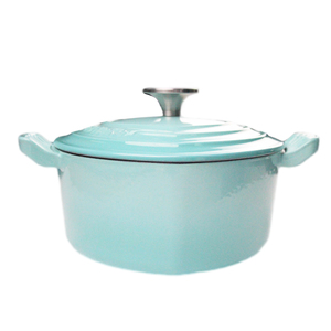 Bright Houseware <span class=keywords><strong>Mini</strong></span> Marmite en Fonte Émaillée pour Usage Domestique, à Double Anse, en Forme de Cœur, type Casserole et Four à la Hollandaise - Product Image 3