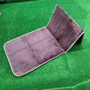 Tappeto da Preghiera con Schienale Pieghevole per Musulmani, Tapis De Priere Islam, Tappetino da Preghiera con Supporto per la Schiena - Product Image 1