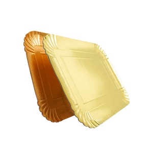Superior Quality Corrugated <b>Square</b> Gold <b>Cake</b> <b>Board</b> Accepts Logo Design Paper Material Food Use Stamping Embossing Printing - Product Image 6
