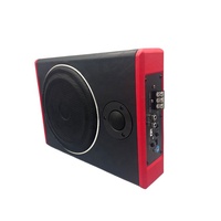 Subwoofer Plano Universal de 8 Pulgadas, 600W, DC 12V, 4 Ohms, MDF, Audio para Auto, Bajo el Asiento, Mini Activo con Tweeter H-801 20-25kHz