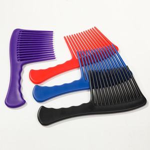 Schnitt Anti static Large Wide Tooth Detang ling Kunststoff kamm Breite Zähne Smart Weave Highlight ing Comb