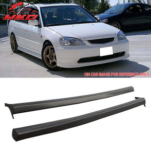 เหมาะสำหรับ Honda Civic 2 4 ประตู ปี 01-05 ชุดแต่งสไตล์ RS สเกิร์ตข้าง ทำจากโพลีโพรพิลีน อะไหล่รถยนต์ อุปกรณ์ตกแต่งรถยนต์ - Product Image 1